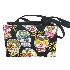 Viva Dulce Marina Canvas Day of the Dead Sugar Skull Handbag